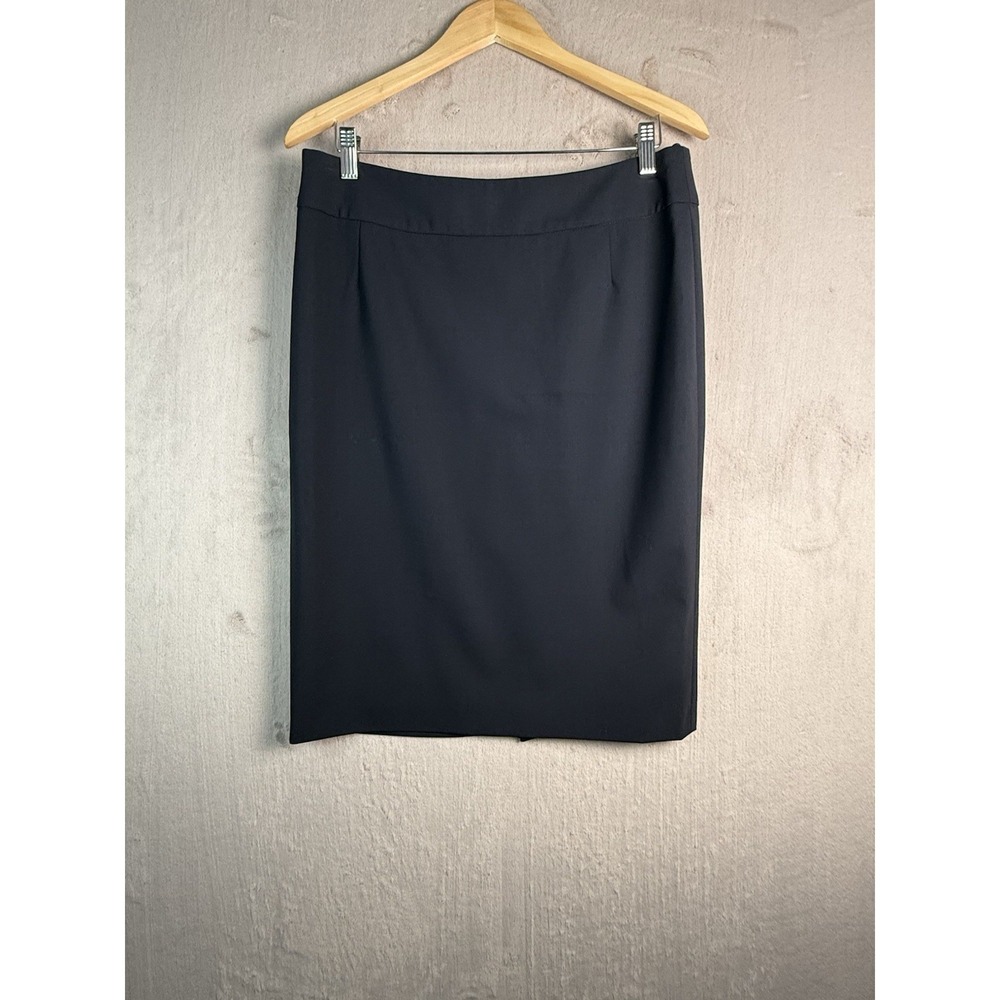 Hugo Boss Veronice4 Black Wool Pencil Skirt Size 6 EU 40 Quiet Luxury